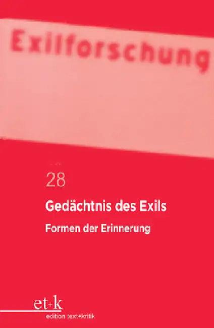 Gedächtnis Des Exils (English, Claus-Dieter Krohn | Lutz Winckler | Rotermund Erwin)
