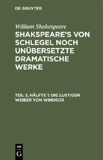 Die Lustigen Weiber Von Windsor (English, Hans Karl Dippold)