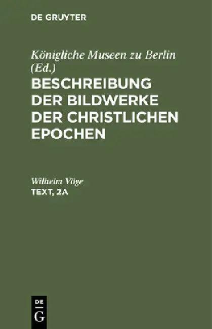 Text (English, Wilhelm Vöge)