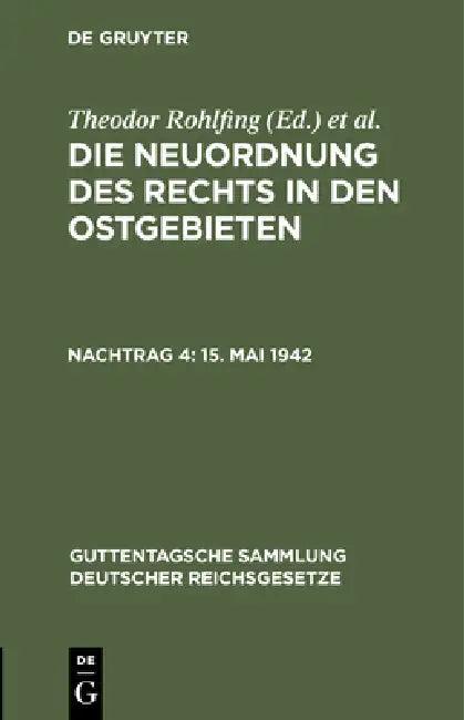 15. Mai 1942 (English, Theodor Rohlfing | Rudolf Schraut)