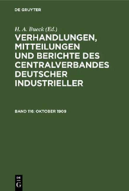 Oktober 1909 (English, H. A. Bueck)