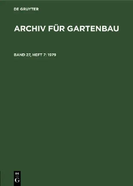 1979 (English, Deutsche Akademie Der Landwirtschaftswis)