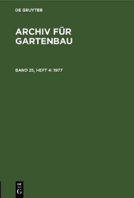 1977 (English, Deutsche Akademie Der Landwirtschaftswis)
