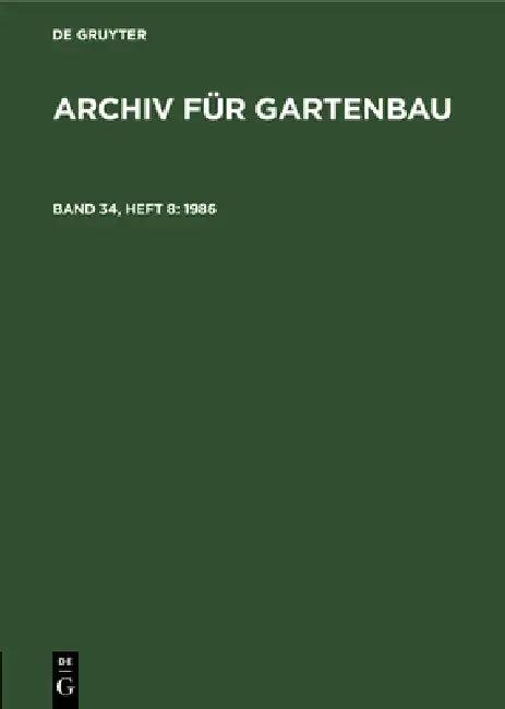 1986 (English, Deutsche Akademie Der Landwirtschaftswis)