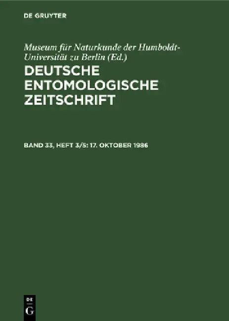 17. Oktober 1986 (English, Museum Für Naturkunde Der Humboldt-Unive | H. -J Hannemann)