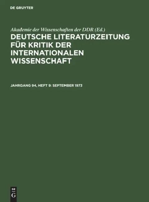 9/1/73 (English, Akademie Der Wissenschaften Der Ddr)