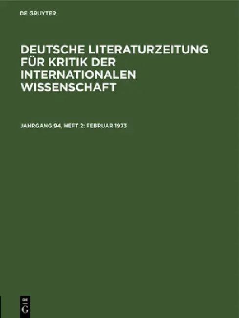 Februar 1973 (English, Akademie Der Wissenschaften Der Ddr)