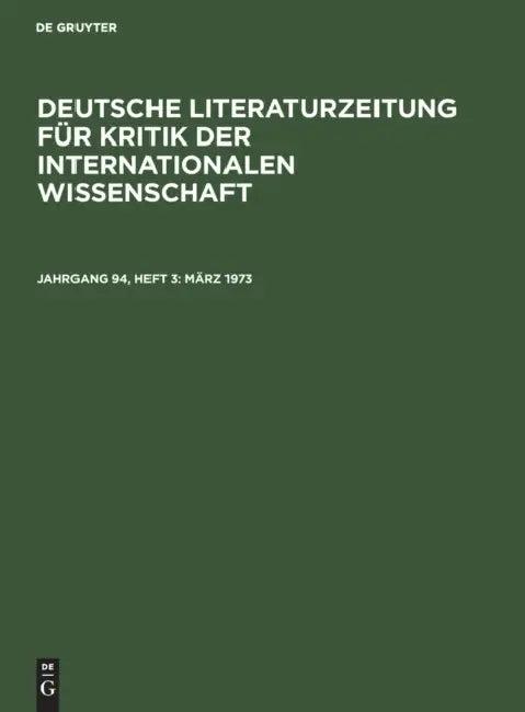 März 1973 (English, Akademie Der Wissenschaften Der Ddr)