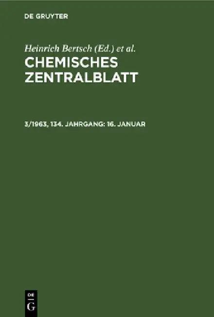 16. Januar (English, Deutsche Chemische Gesellschaft | Heinrich Bertsch | Wilhelm Klemm)