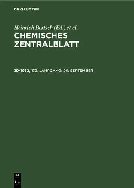 9/26/24 (English, Deutsche Chemische Gesellschaft | Heinrich Bertsch | Wilhelm Klemm)