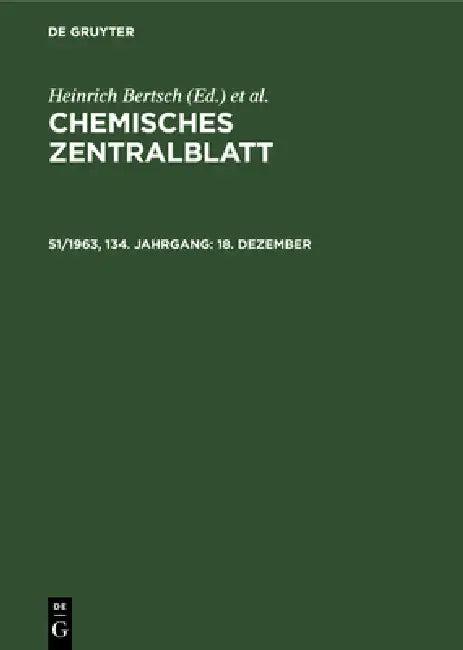 18. Dezember (English, Deutsche Chemische Gesellschaft | Heinrich Bertsch | Wilhelm Klemm)