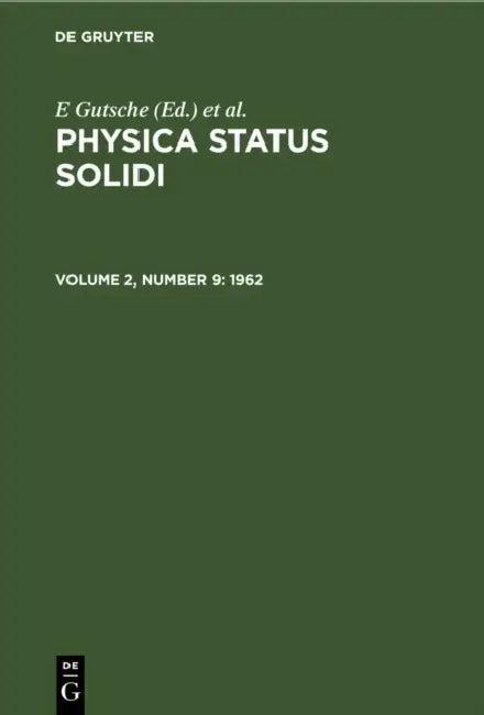 1962 (English, E. Gutsche | K. Müller | P. Görlich)