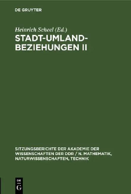 Stadt-Umland-Beziehungen II (English, No Contributor)