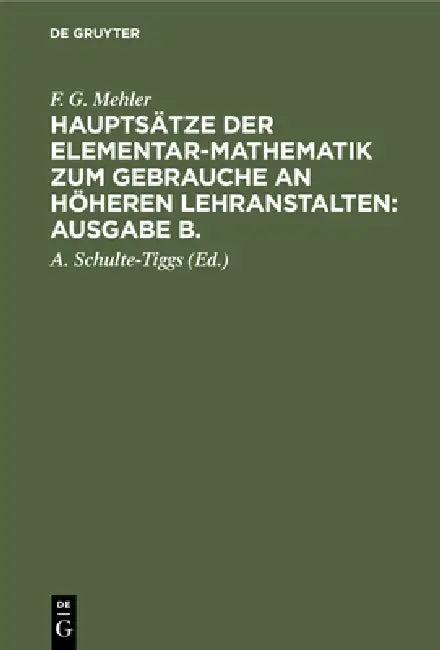 F. G. Mehler (English, A. Schulte-Tiggs | F. G. Mehler)