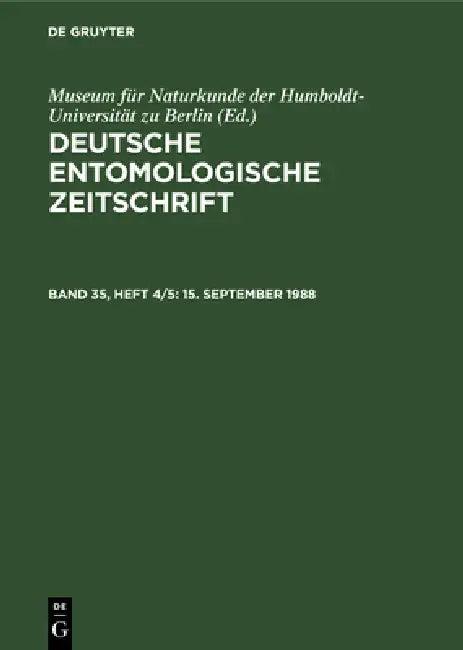 9/15/88 (English, Museum Für Naturkunde Der Humboldt-Unive | H. -J Hannemann)