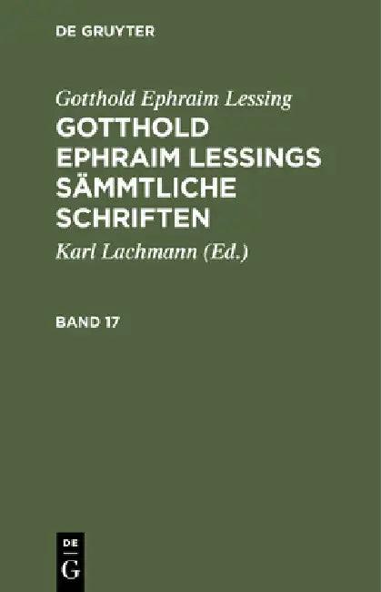 Gotthold Ephraim Lessing (English, Karl Lachmann | Gotthold Ephraim Lessing)