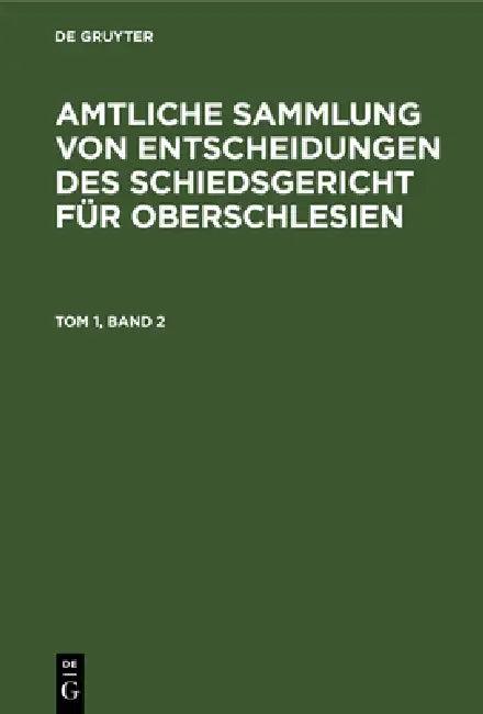 1931 (English, Schiedsgericht Für Oberschlesien)