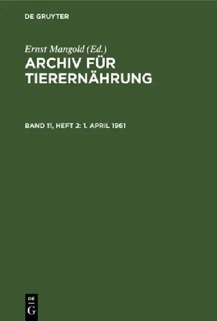 4/1/61 (English, Akademie Der Landwirtschaftswissenschaft | Ernst Mangold)
