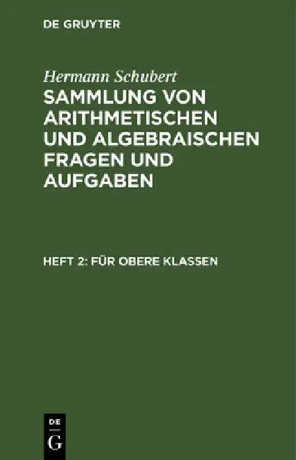 Für Obere Klassen (English, Hermann Schubert)