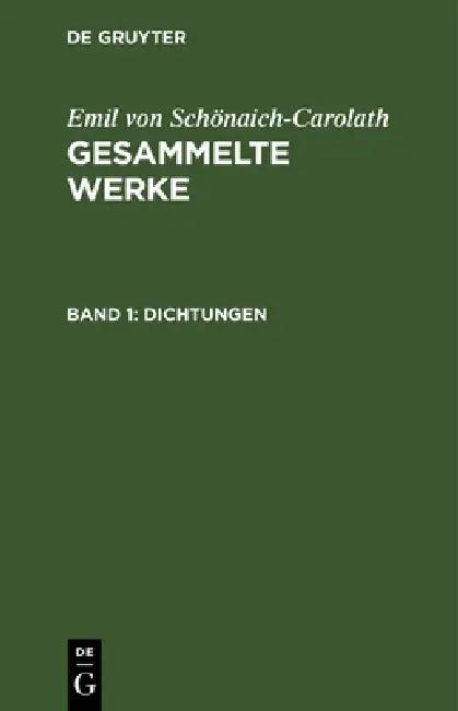 Emil Von Schönaich-Carolath (English, Emil Von Schönaich-Carolath)