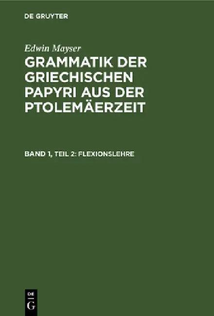 Flexionslehre (English, Edwin Mayser)