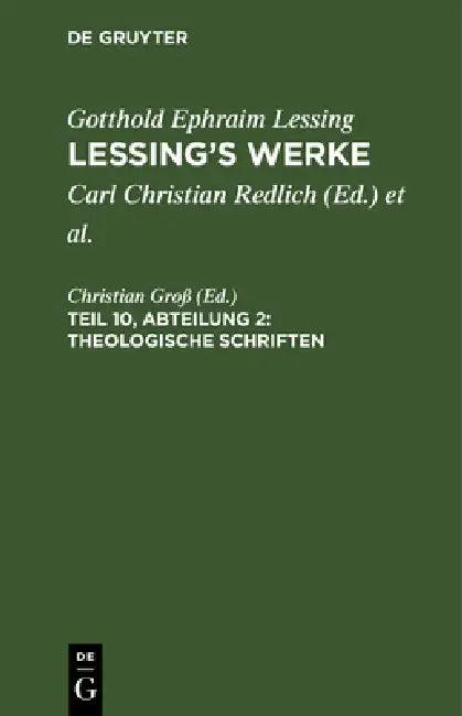 Theologische Schriften (English, Christian Groß)