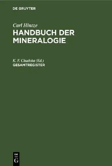 Gesamtregister (English, K. F. Chudoba)