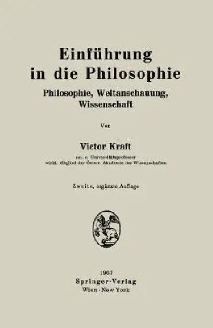 Einführung in Die Philosophie (English, Victor Kraft)