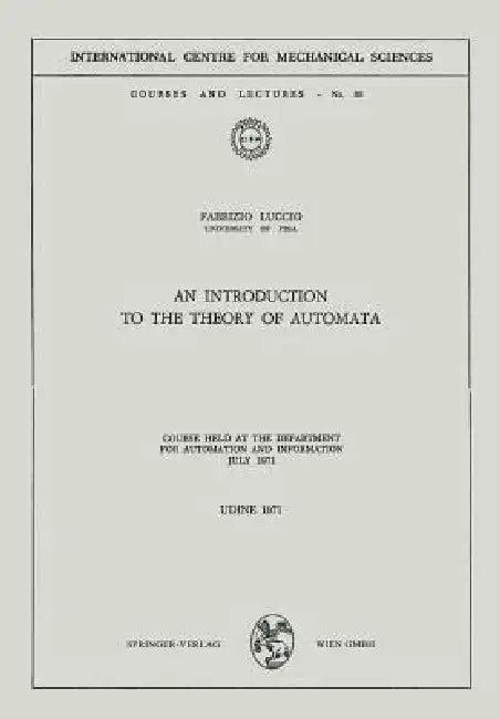 An Introduction to the Theory of Automata (English, Fabrizio Luccio)