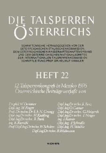 12. Talsperrenkongreß in Mexiko 1976 (English, W. Demmer | R. Fenz | W. Finger)