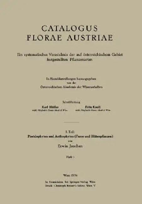 I. Teil (English, Erwin Janchen)
