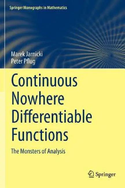 Continuous Nowhere Differentiable Functions (English, Marek Jarnicki | Peter Pflug)
