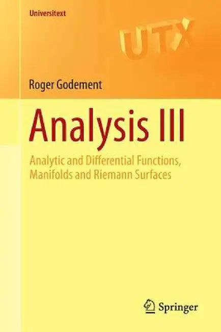 Analysis III (English, Godement)