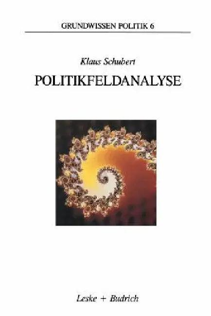 Politikfeldanalyse (English, Klaus Schubert)