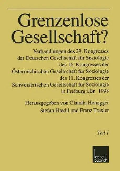 Grenzenlose Gesellschaft? (English, Claudia Honegger)