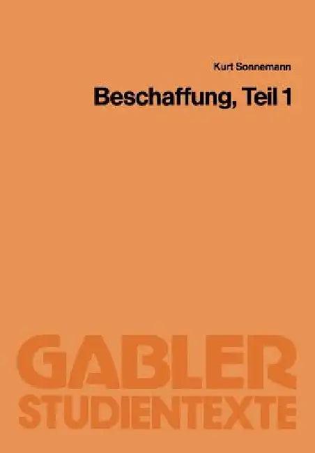 Beschaffung, Teil 1 (English, Kurt Sonnemann)