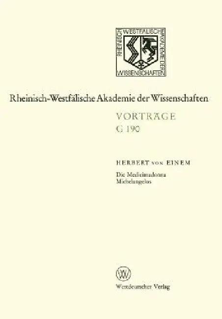 Die Medicimadonna Michelangelos (English, Einem)