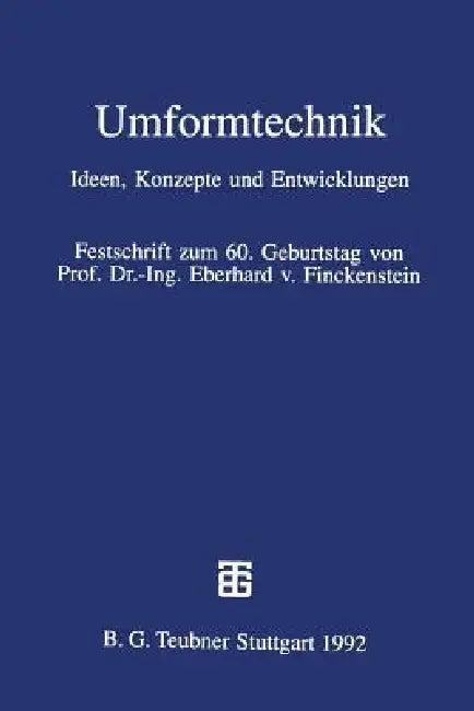 Umformtechnik (English, Matthias Kleiner | Robert Schilling)