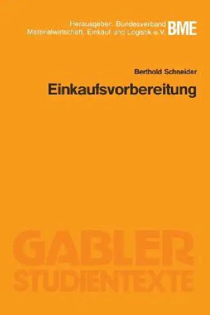 Einkaufsvorbereitung (English, Berthold Schneider)