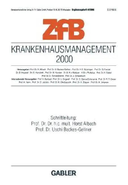Krankenhausmanagement 2000 (English, Horst Albach | Uschi Backes-Gellner)