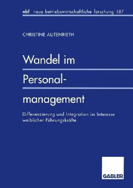 Wandel Im Personalmanagement (English, Christine Autenrieth)