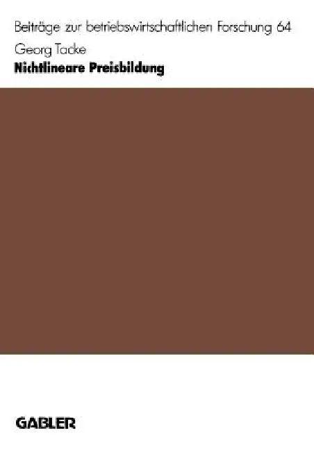 Nichtlineare Preisbildung (English, Georg Tacke)