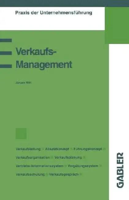 Verkaufsmanagement (English, Jürgen Witt)