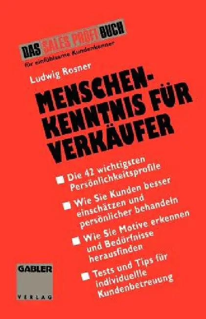Menschenkenntnis Für Verkäufer (English, Ludwig Rosner)