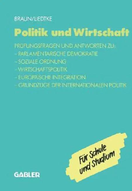 Politik Und Wirtschaft (English, Christel Braun | Christel Liedtke)