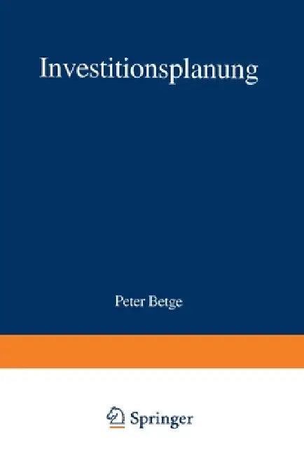 Investitionsplanung (English, Peter Betge)