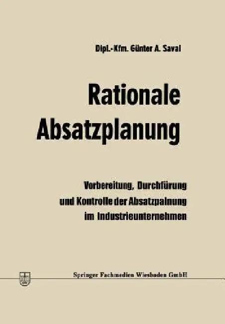 Rationale Absatzplanung (English, Günter a. Saval)