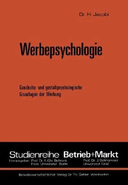 Werbepsychologie (English, Helmut Jacobi)