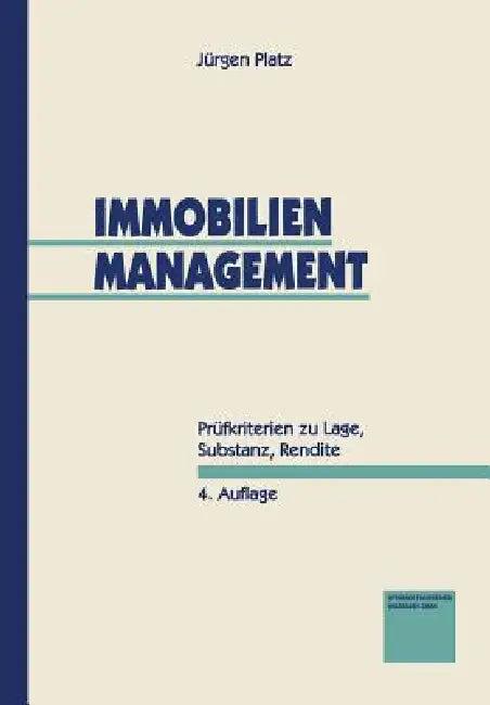 Immobilien-Management (English, Jürgen Platz)