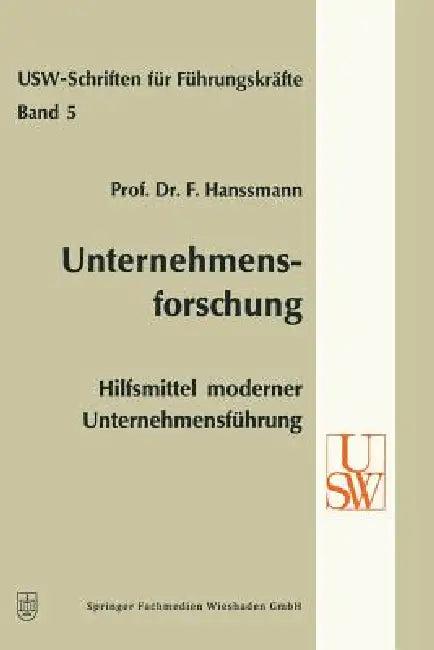 Unternehmensforschung (English, Friedrich Hanssmann)